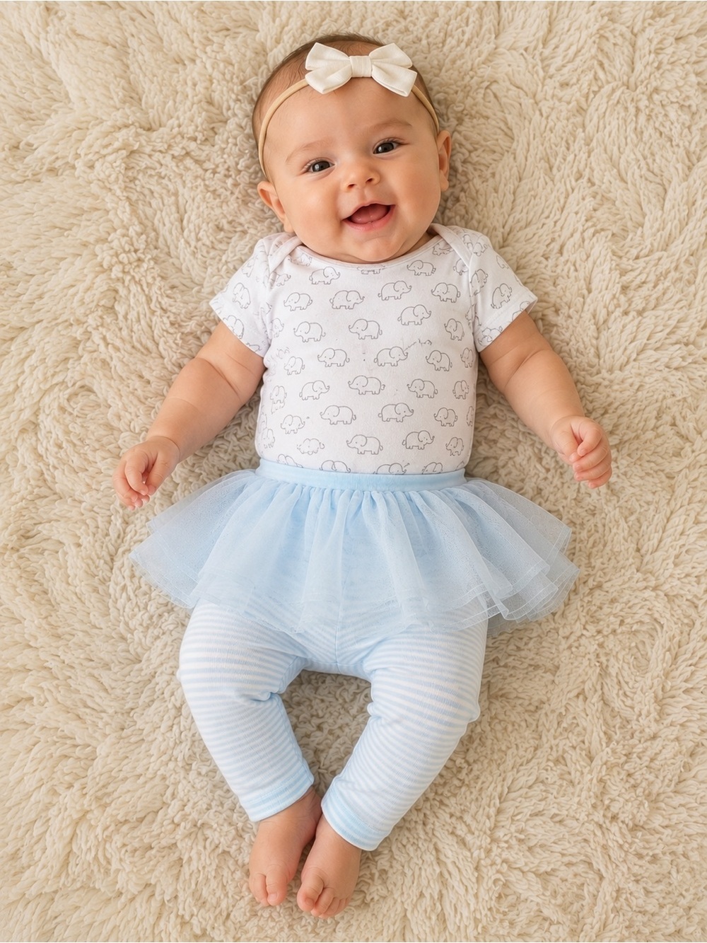 Carter's Light Blue and White Baby Set